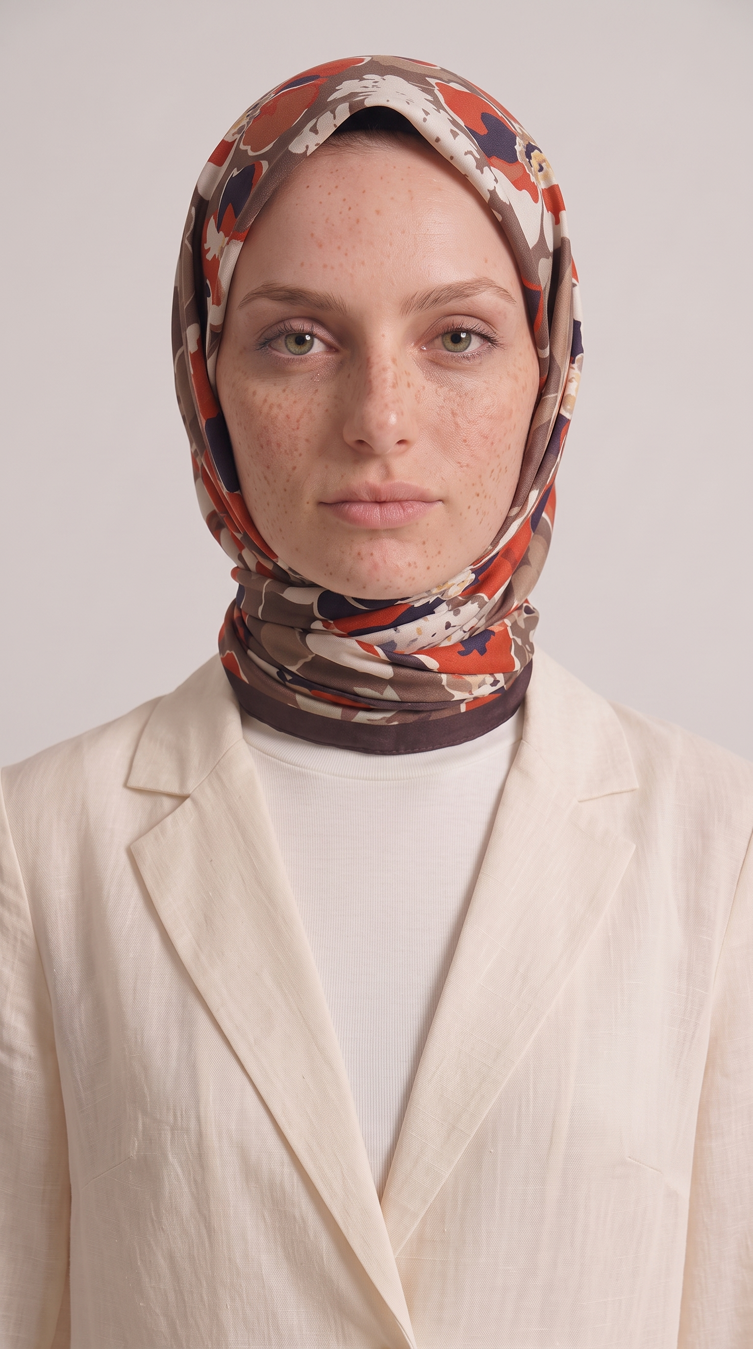 ROSELLE COTTON EŞARP -  KAHVERENGİ 