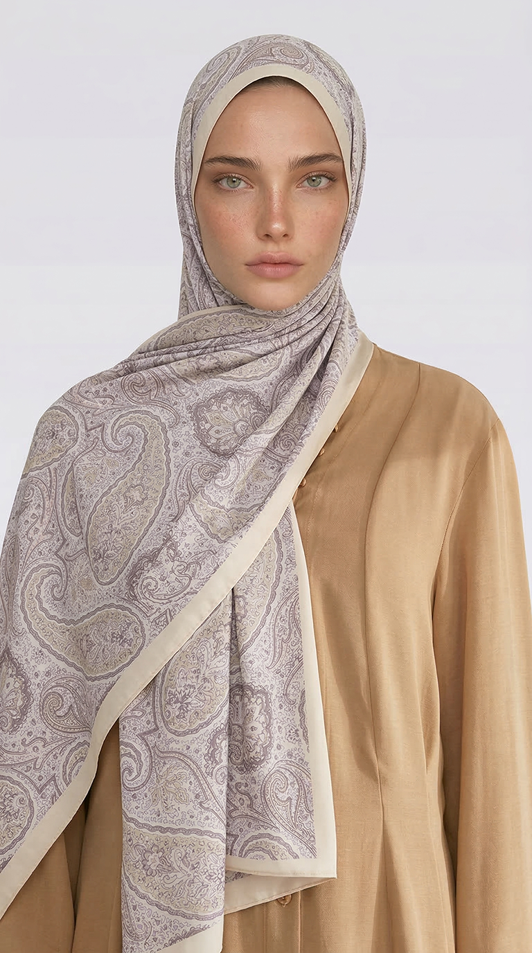 SAPHİRA DESENLİ COTTON ŞAL - SARI