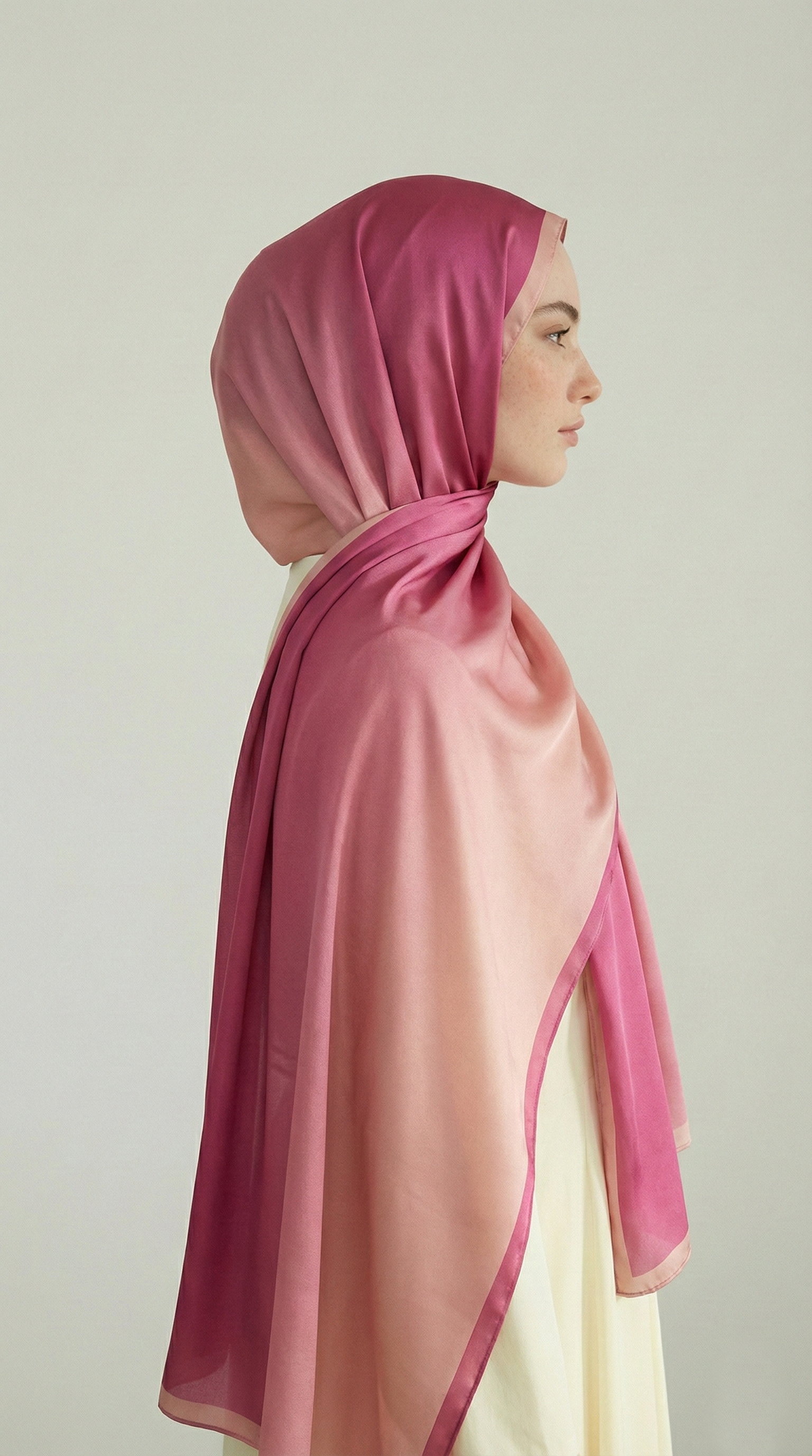 SİLVA DEGRADE KUMLU ŞAL - PEMBE