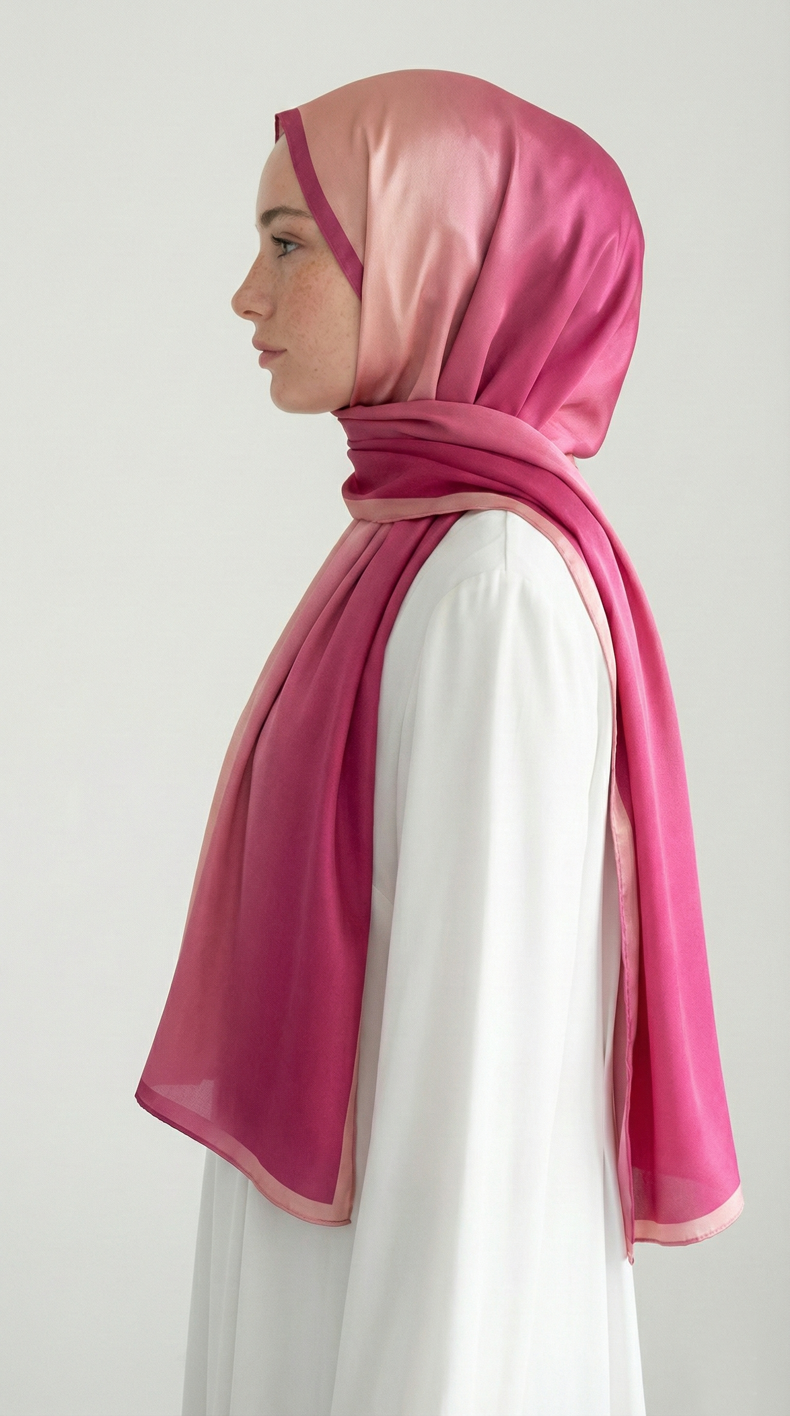 SİLVA DEGRADE KUMLU ŞAL - PEMBE
