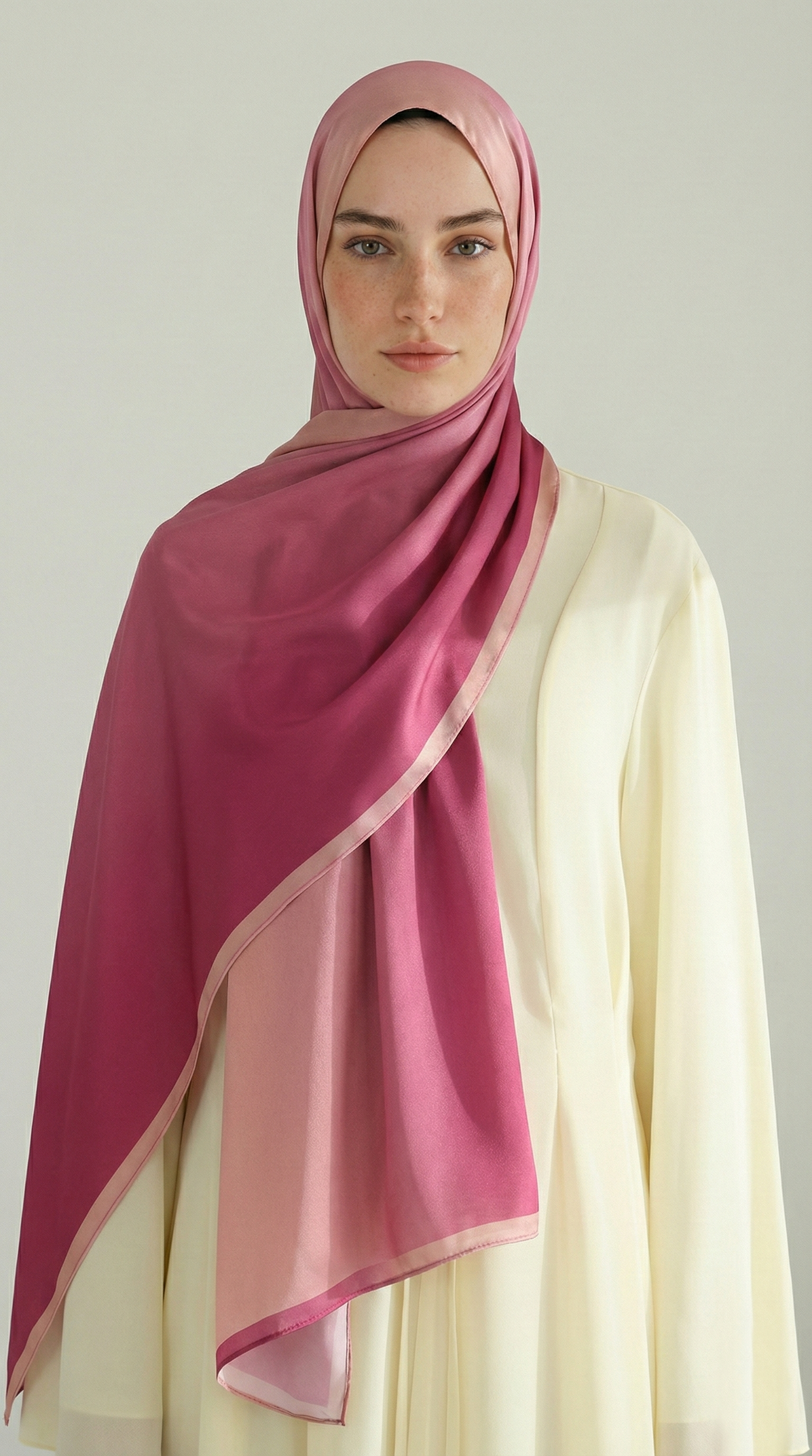 SİLVA DEGRADE KUMLU ŞAL - PEMBE