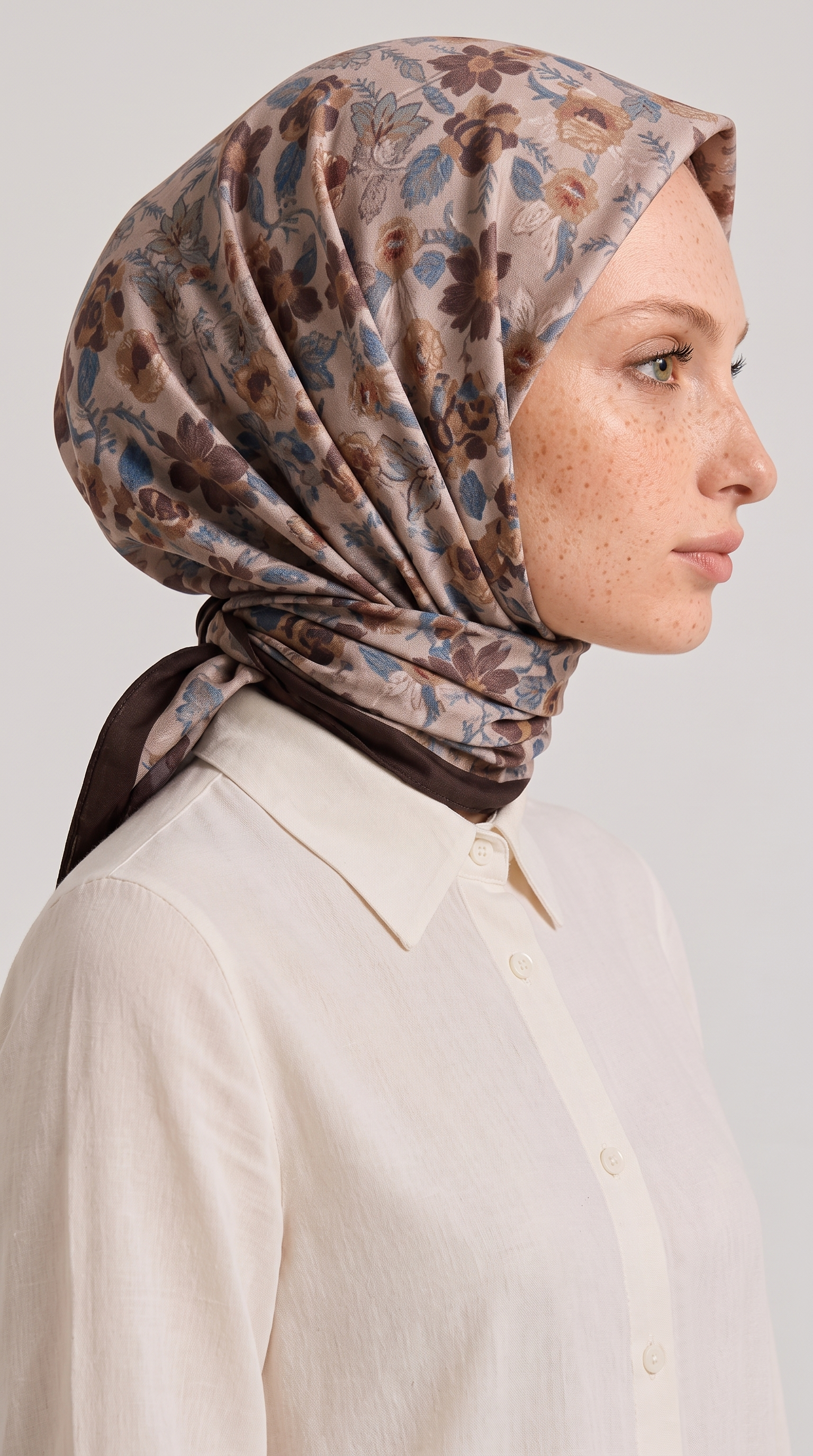 VELORA COTTON EŞARP - BEJ / KAHVERENGİ 