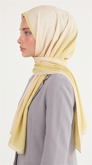 DEGRADE KUMLU ŞAL - SARI 