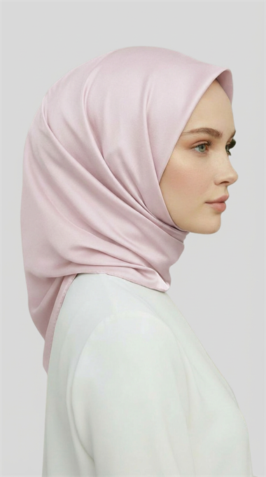 DÜZ TWİL POLYESTER EŞARP - KREM 