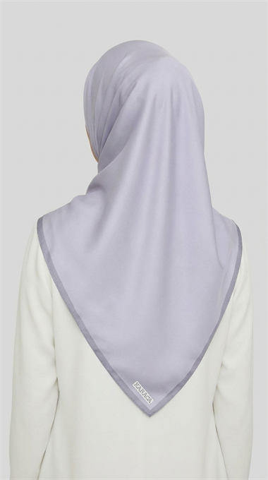 DÜZ TWİL POLYESTER EŞARP -  LİLA