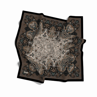 ETNİK DESEN COTTON EŞARP - SİYAH