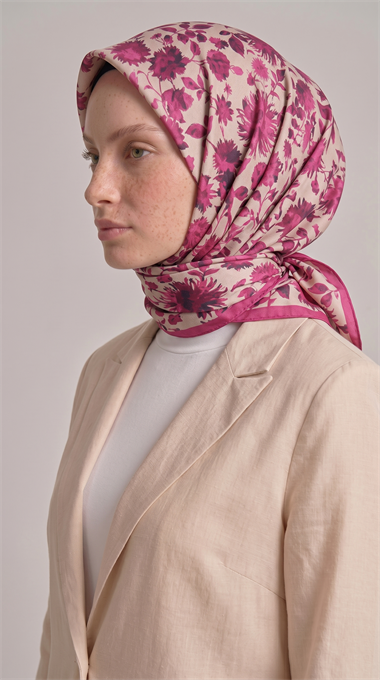 Karaca EşarpKOTON EŞARP FLORA COTTON EŞARP - FUŞYA