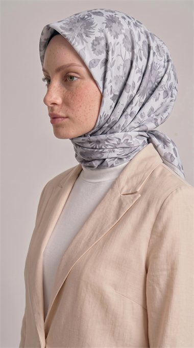 FLORA COTTON EŞARP - GRİ 