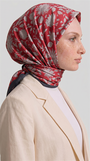 FLORA COTTON EŞARP - KIRMIZI