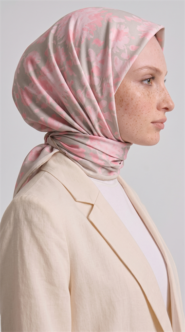 FLORA COTTON EŞARP - TOZ PEMBE 