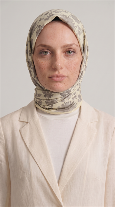 FLORA COTTON EŞARP  -  SARI 