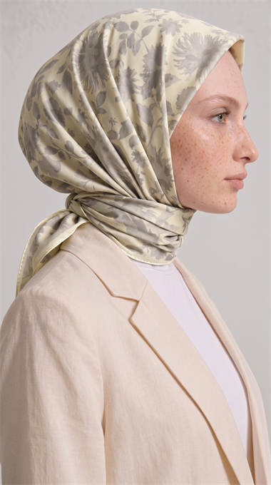 FLORA COTTON EŞARP  -  SARI 