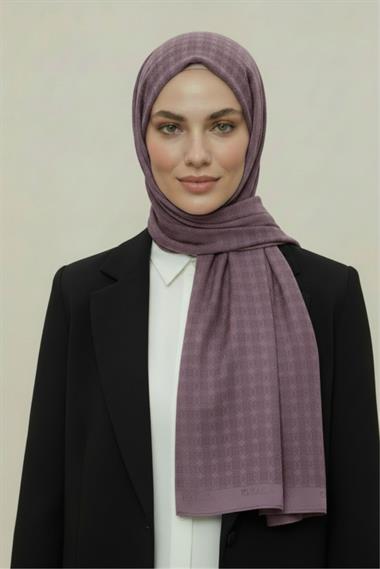 VERA DESENLİ MODAL ŞAL - LİLA 