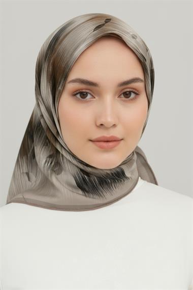 KARACA DESENLİ RAYON EŞARP -   TOPRAK 