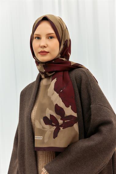 KARACA LİYA COTTON ŞAL - BORDO 