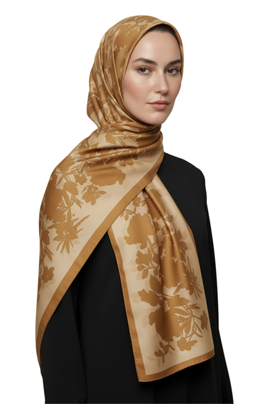 KARACA LİYA COTTON ŞAL - HARDAL 