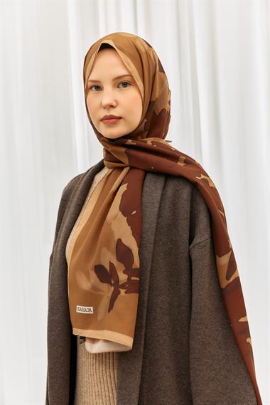 KARACA LİYA COTTON ŞAL - ACI KAHVE 