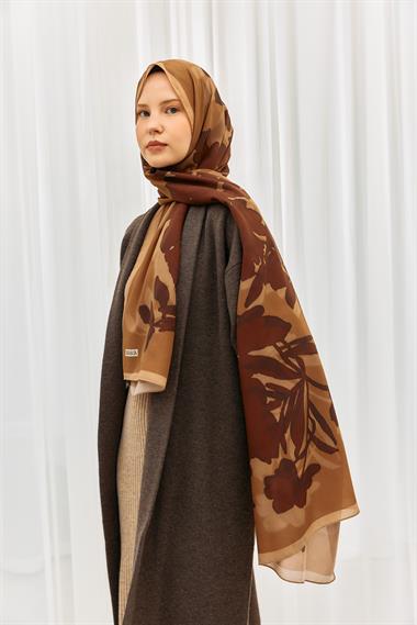 KARACA LİYA COTTON ŞAL - ACI KAHVE 