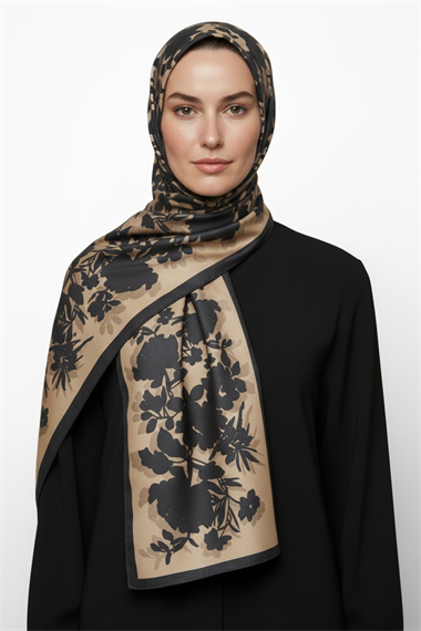 KARACA LİYA COTTON ŞAL -   PETROL YEŞİLİ 