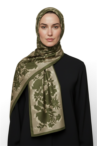 KARACA LİYA COTTON ŞAL -  YEŞİL 