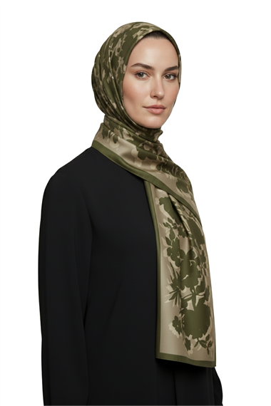 KARACA LİYA COTTON ŞAL -  YEŞİL 