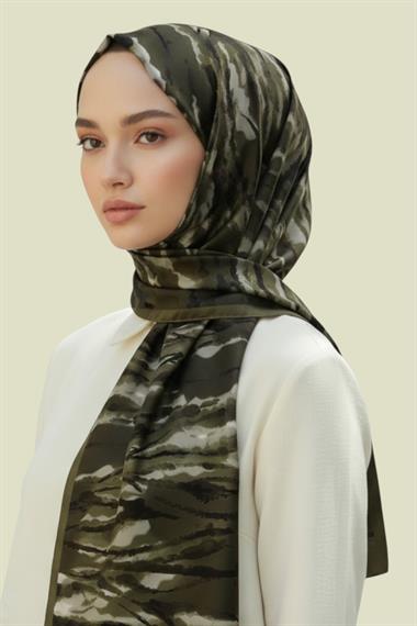 KARACA LUNA COTTON ŞAL - HAKİ 