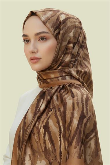 KARACA LUNA COTTON ŞAL - KİREMİT