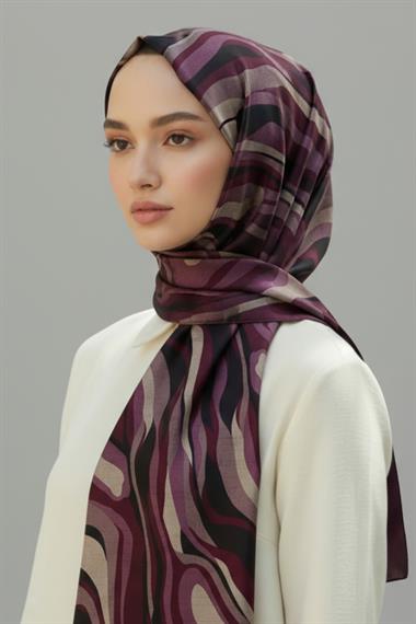 KARACA MODERN ZEBRA ŞAL - MOR
