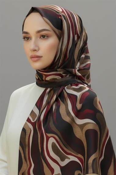 KARACA MODERN ZEBRA ŞAL -  KIRMIZI 