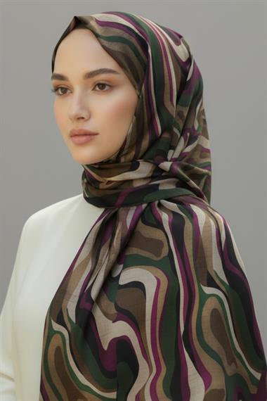 KARACA MODERN ZEBRA ŞAL -  MOR 