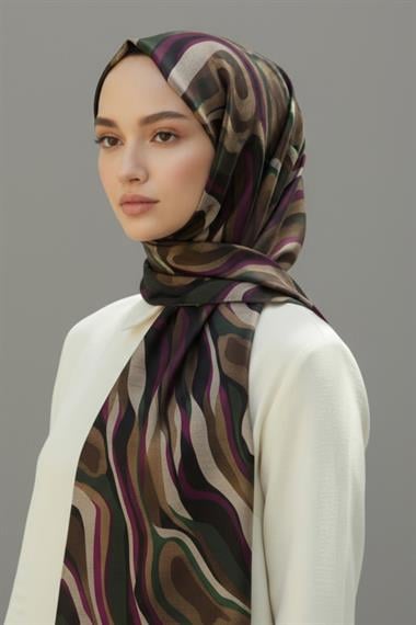 KARACA MODERN ZEBRA ŞAL -  MOR 