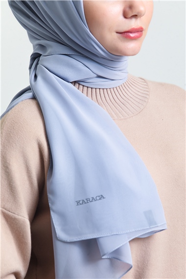 Karaca Nano Krep Şal - AÇIK GRİ