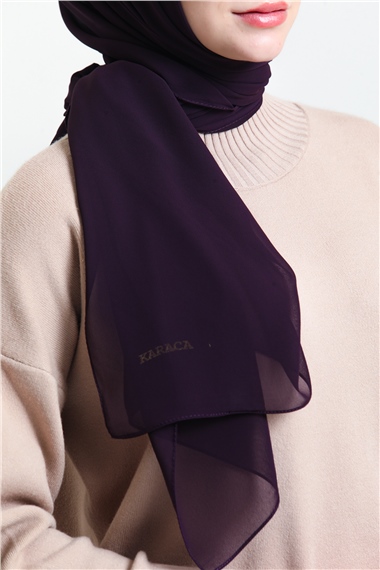 Karaca Nano Krep Şal - MÜRDÜM