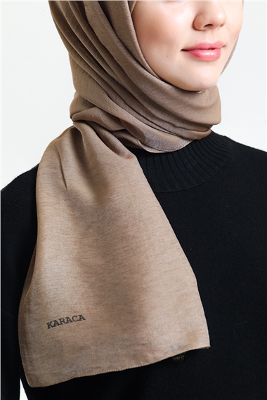 Karaca Pırıltı Şal - AÇIK KAHVE