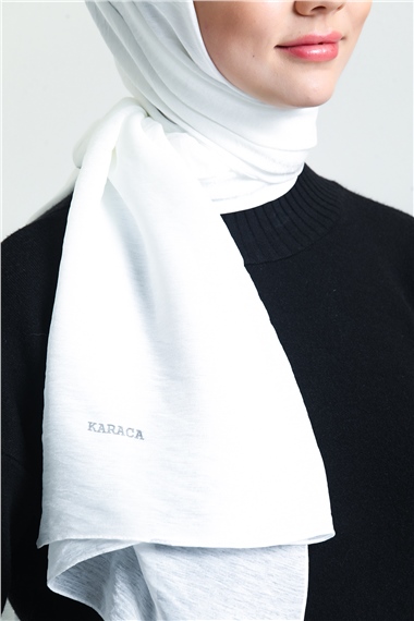 Karaca Pırıltı Şal - BEYAZ