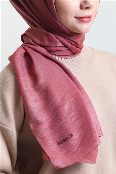 Karaca Pırıltı Şal - GÜL KURUSU