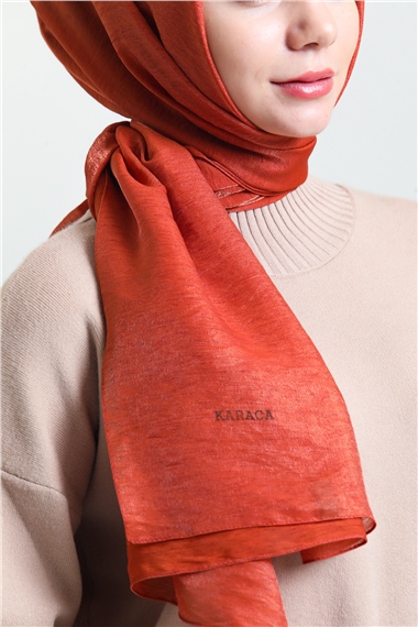 Karaca Pırıltı Şal - KİREMİT