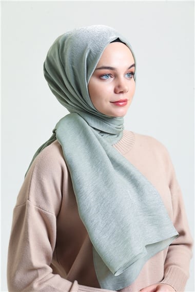 Karaca Pırıltı Şal - MİNT YEŞİLİ