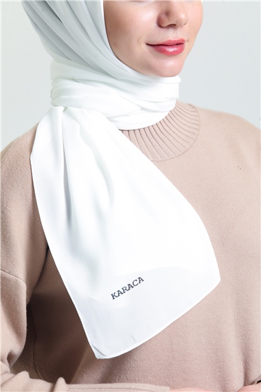 Karaca Safir Şal - BEYAZ