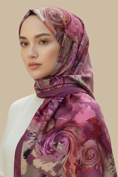 KARACA SARMAL DESEN VİSKON PAMUK ŞAL - PEMBE