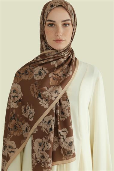 KARACA SEREN COTTON ŞAL -  KAGVERENGİ 