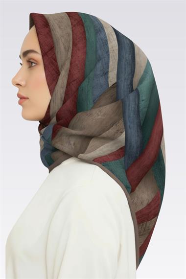 KARACA SOYUT DESEN RAYON EŞARP -  BEJ