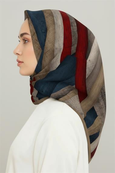 KARACA SOYUT DESEN RAYON EŞARP - KREM 