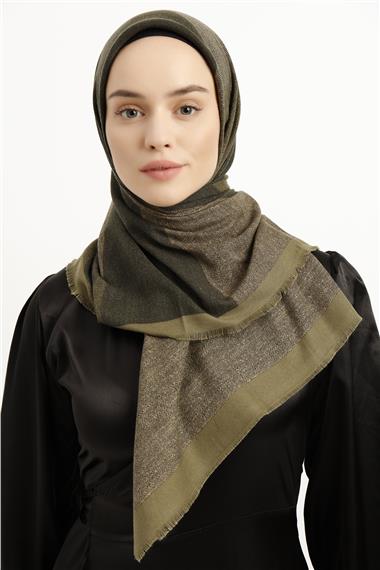 Karaca Yün Eşarp -  AÇIK YEŞİL