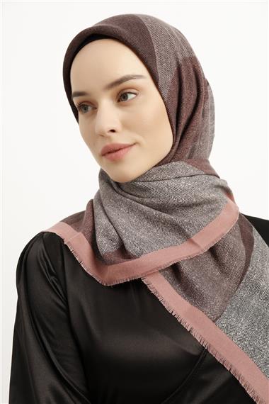 Karaca Yün Eşarp -  PUDRA