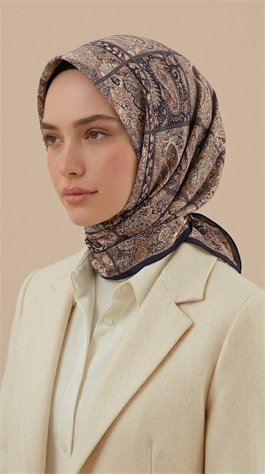 Karaca Eşarp ŞAL EŞARP MAVERA 120* 120 CM COTTON EŞARP - KOYU MOR