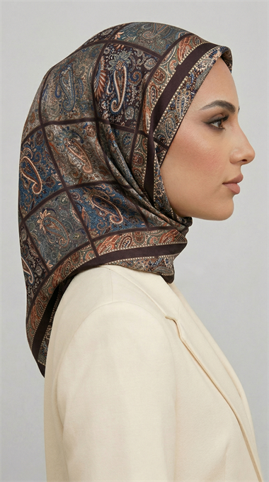 MAVERA RAYON EŞARP - KAHVERENGİ