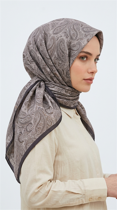 MELORA 120*120 CM COTTON EŞARP - ANTRASİT GRİ 