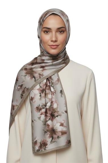 MİRA BLOOM KUMLU ŞAL -  BEJ 