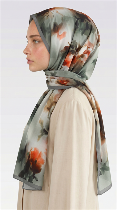 MİRA BLOOM KUMLU ŞAL - GRİ